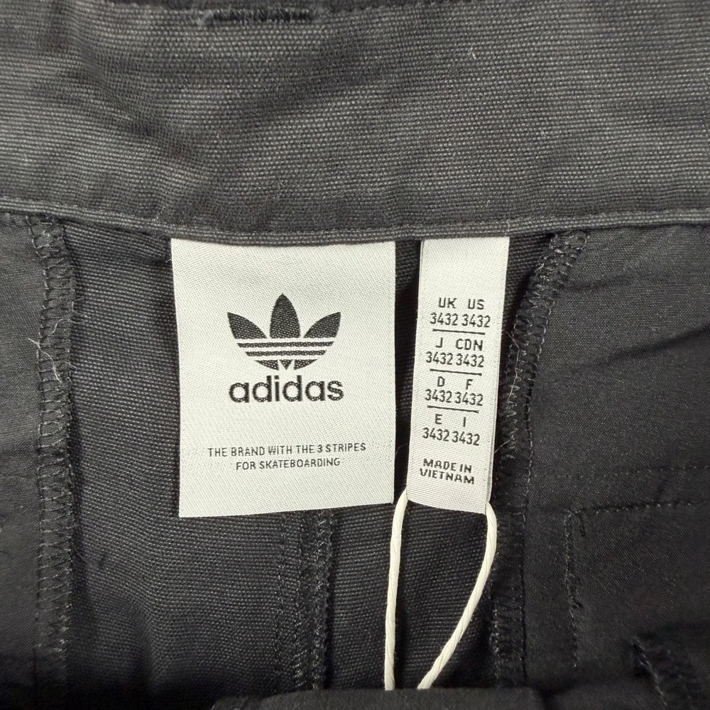 Adidas Skate Chino Mens 34x32 Black Skateboarding Pants IJ0970 New